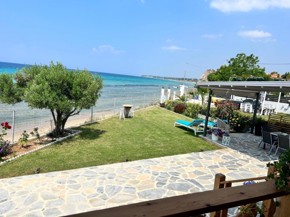 Beachfront Villa Athina Vergia Buitenkant foto