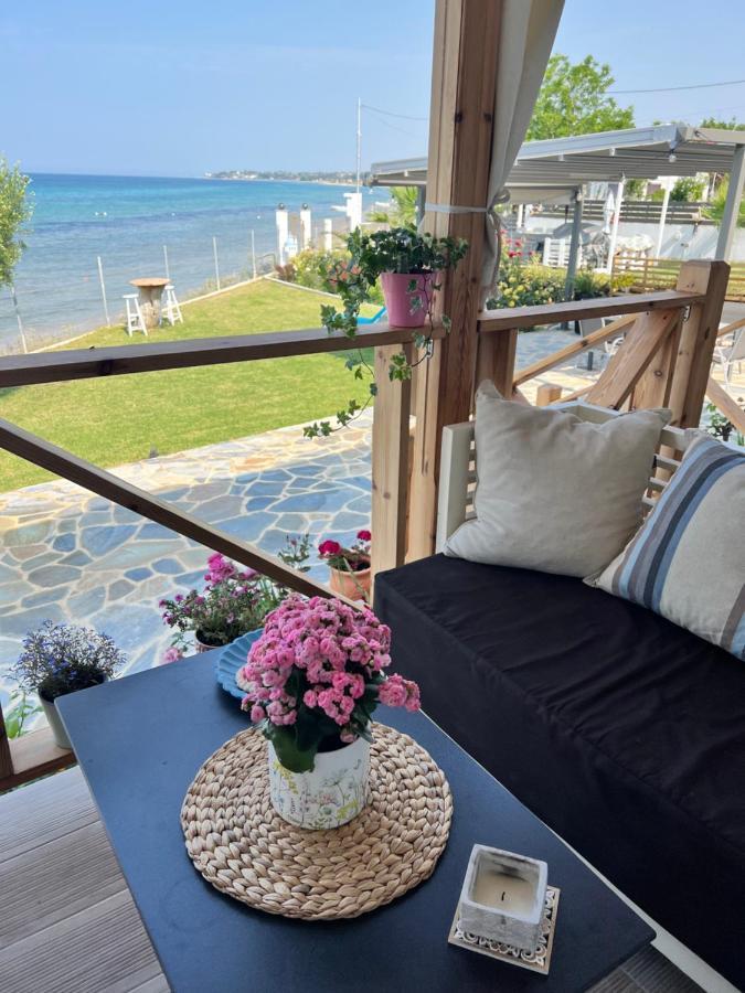 Beachfront Villa Athina Vergia Buitenkant foto