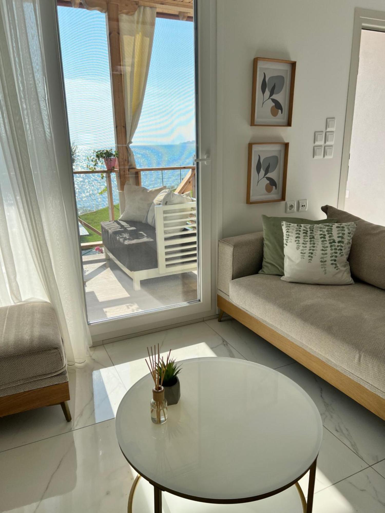 Beachfront Villa Athina Vergia Buitenkant foto